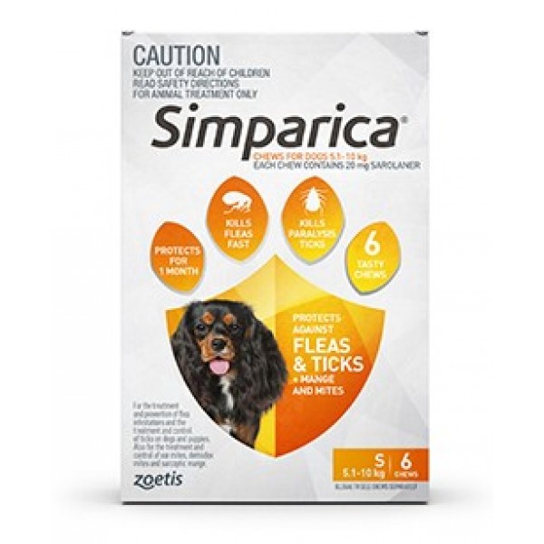 Simparica Orange Small Dogs Puppies simparica-orange-small-dogs-puppies